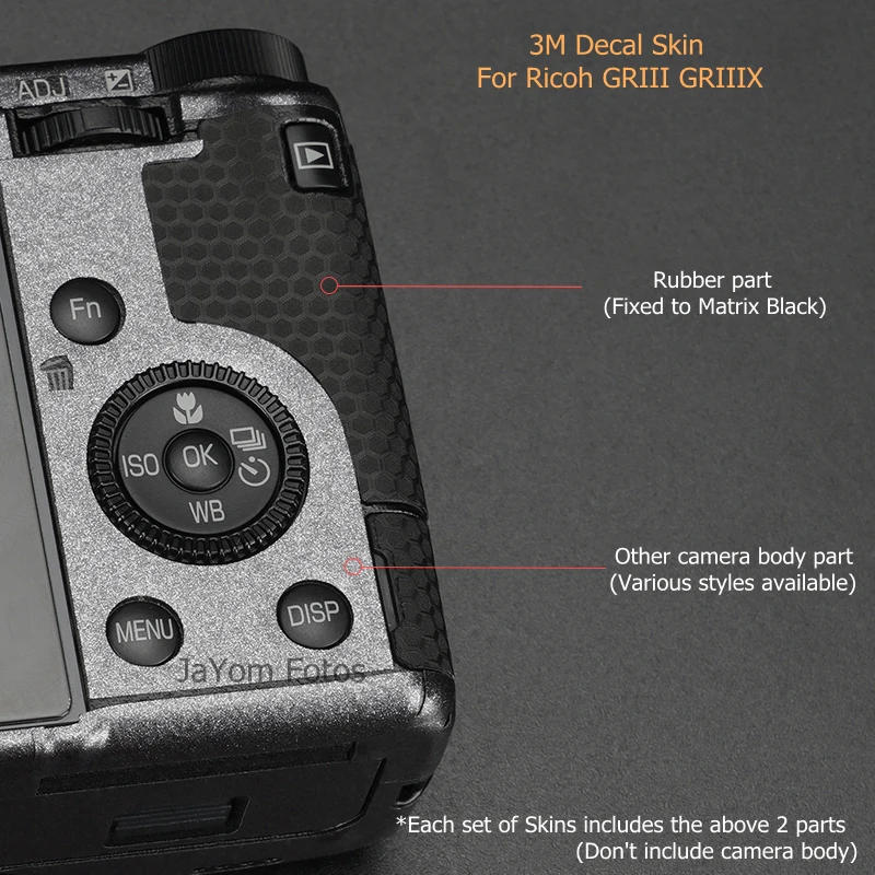 Description Picture 2 of itemFor Ricoh GR3 GR3X Decal Skin Vinyl Wrap Camera Anti-Scratch Film Protective Sticker Protector Coat GR 3 III IIIX GRIIIX GRIII