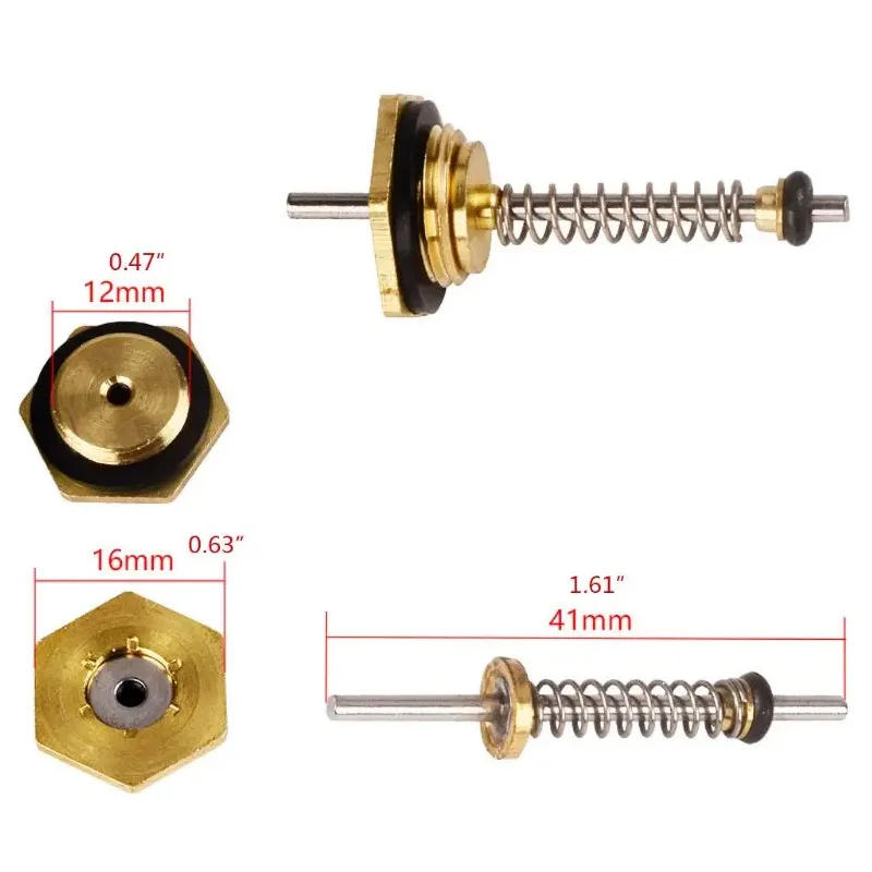 Description Picture 2 of itemWater Heater Valve Assembly 12mm Sensor / Water Linkage Valve Thimble / Hex Nut Spring Needle Universal Gas Boiler Parts 5PCS
