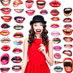 20pcs/set Adult Funny Lip Mouth DIY Photobooth Props Wedding Decoration DIY Photo Booth Birthday Party Wedding Decorations