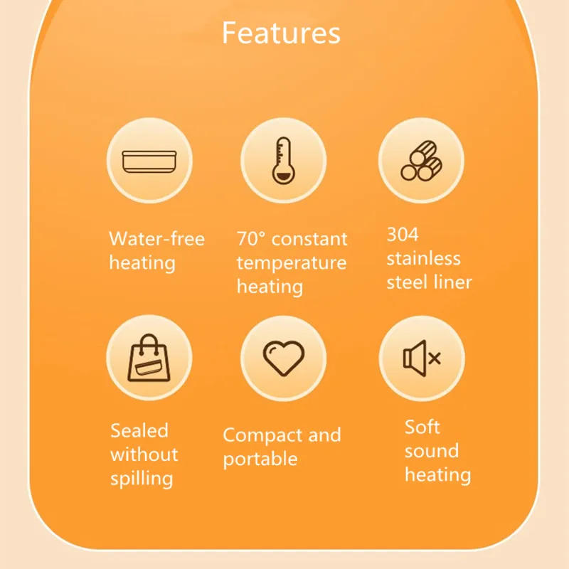 Description Picture 4 of item1.8L car microwave oven 12v24v multi-functional rice cooker large capacity water-free heating lunch box