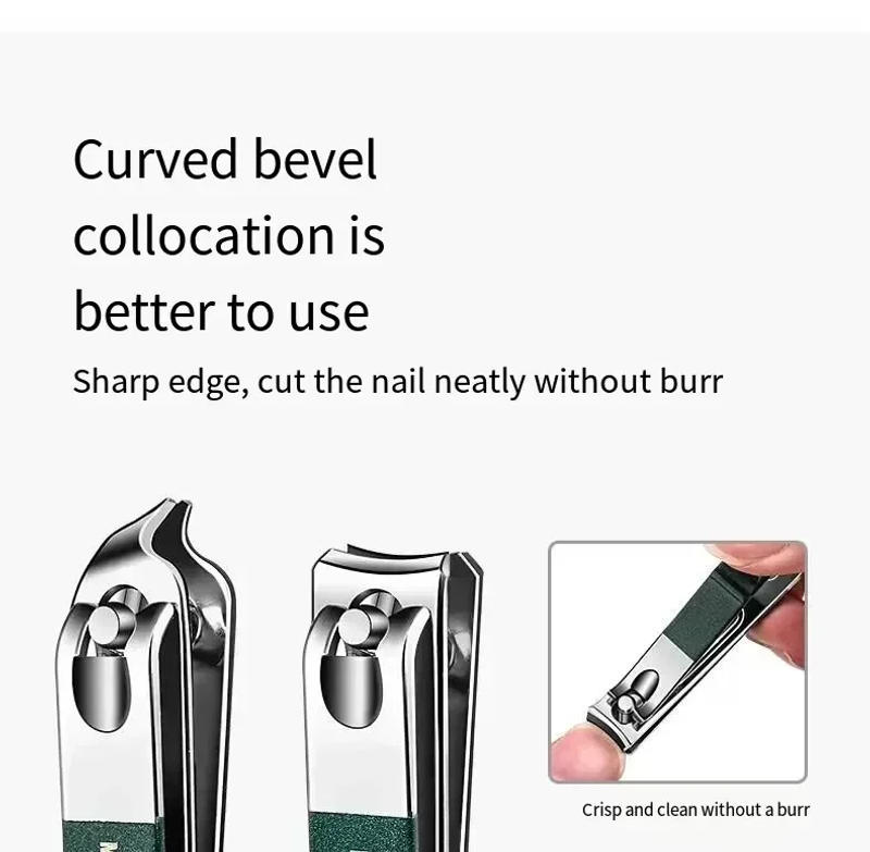 Description Picture 6 of item6Pcs/Set Nail Clipper Pedicure Set Manicure Set Personal Nail Care Tools Kits Stainless Steel Nail Clipper Sets Gift