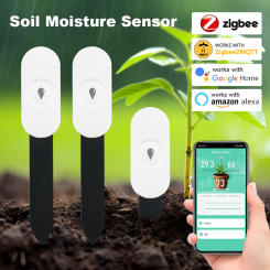 Zigbee2MQTT Zigbee3.0 Smart Soil Tester Humidity Temperature Moisture Sensor With Mobile APP Real Time Monitor For Home Garden