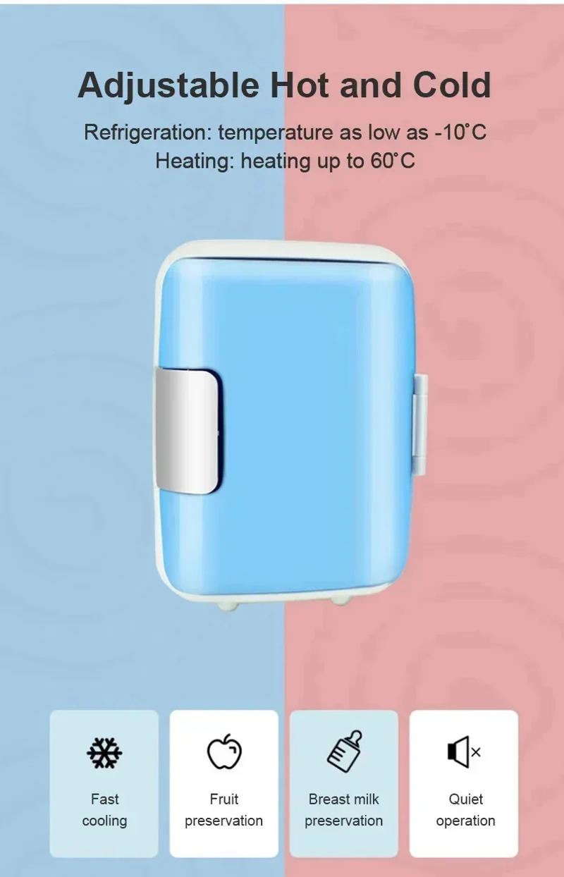 Description Picture 4 of item12V 220V 4L Home Car Dual-use Refrigerator Mini Refrigeration Home Dormitory Student Heating And Cooling Camping