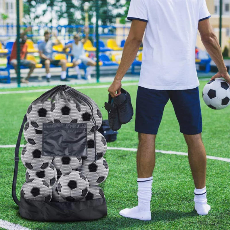 Description Picture 2 of itemDrawstring Sports Ball Bag Football Mesh Bag Basketball Backpack Football Soccer Volleyball Ball Storage Bags Swimming Gear Bag