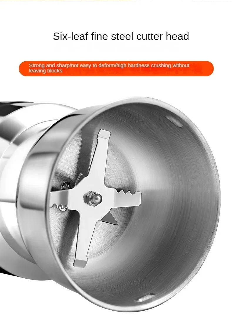 Description Picture 5 of itemMini Electric Grinder Household 300ml Ultrafine Baby Food Pulverizer Coffee Grinder Spice Pepper Grinder Grain Mill 2/4 Blades