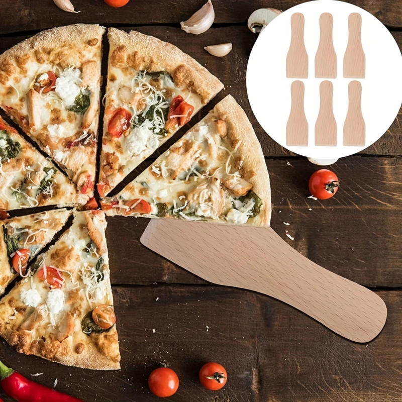 Description Picture 6 of itemWooden Spatula Set + Baking Scraper, Pizza Shovel - Non-Stick Pan & Cookware Supplies