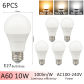 6pcs 10W E27