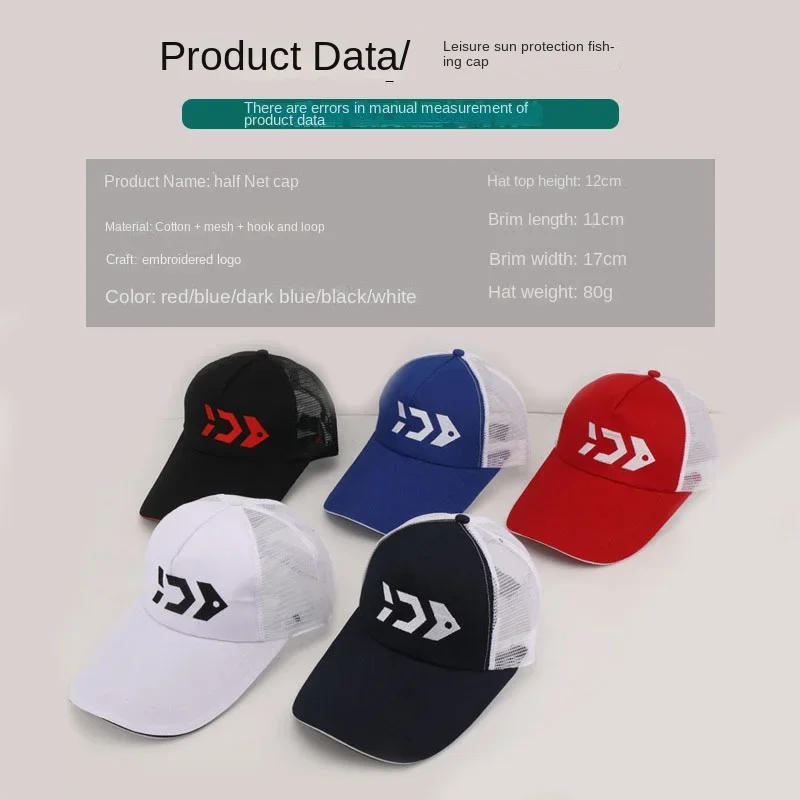 Description Picture 3 of itemOutdoor Breathable Fishing Cap, Mesh Sun Protection, Duck Tongue, Fishing Hat for Men, Sport Fishermen Baseball Hat