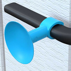2pcs/lot Silicone Door Stopper Stops Non-perforated Door Suction Cup Door Handle Bumper Mute Walls Furniture Fittings