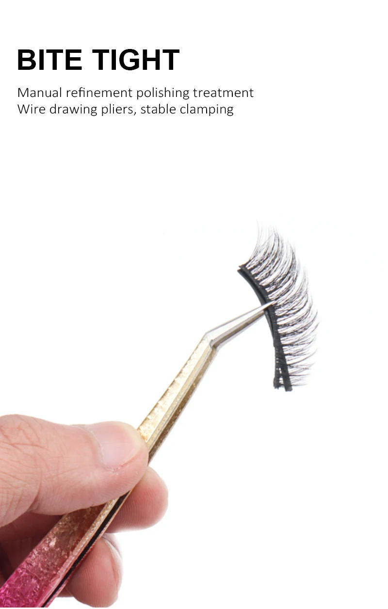 Description Picture 5 of itemLash Tweezers Eyelash Extension Clip Professional Makeup Cosmetic Tools Stainless Steel Eyebrow Eyelash Extension Tweezers