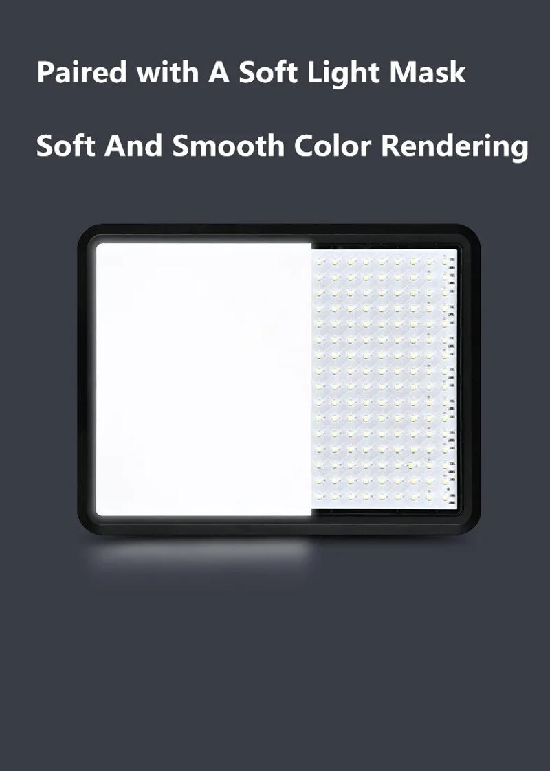 Description Picture 4 of item8/12 Inch LED Photography Video Light Panel Lighting Photo Studio Lamp Kit For Shoot Live Streaming Youbube With Tripod Stand