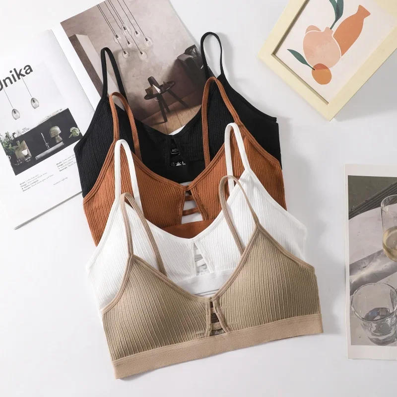 Description Picture 4 of itemSexy Bra Women Seamless Underwear Tube Tops Hollow Sports Bras Push Up Lingerie Female Fitness Bras Bandeau Top