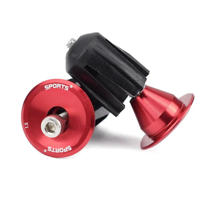 Description Picture 4 of item1 Pair Bicycle Grip Handlebar End Cap Aluminium Alloy Lock Mountain Handle Bar Grips End Plugs for Bike Handlebar Accessory