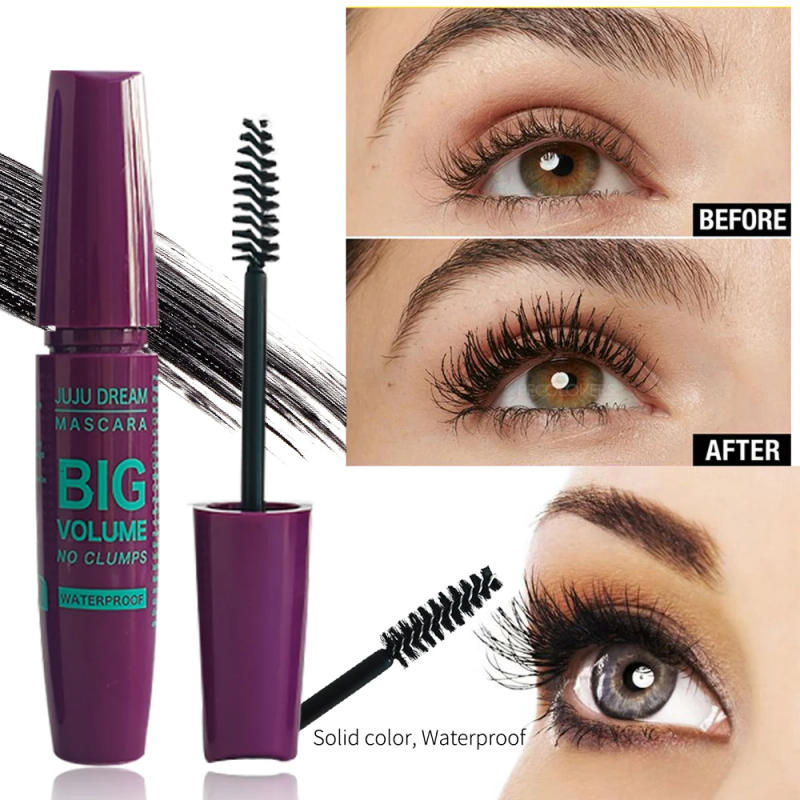 Description Picture 6 of itemBlack Mascara Thickening - Long-Lasting, Volumizing , Fiber Formula with 360° Spiral Brush Waterproof Liquid Fiber Mascara