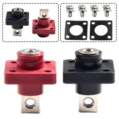 2Pcs 120A/200A/300A 400A All Copper Lithium Batterys Terminal Connector Energy Storage Terminal Battery Connector Adapters