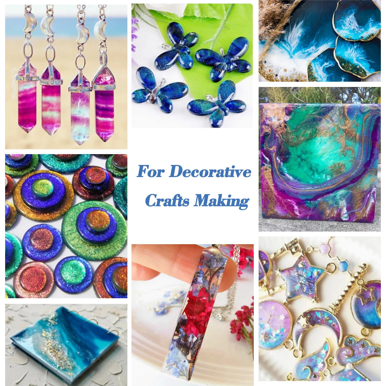 Description Picture 5 of itemUV Resin Glue 20g/50g/100g Epoxy Resin and UV Lamp High Transparency Fast Drying and High Hardness for DIY Jewelry