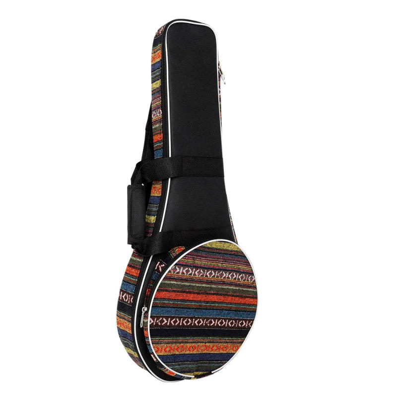 Description Picture 3 of itemIRIN Mandolin Case Mandolin Oxford Gig Bag With Adjustable Shoulder Strap Colorful Striped Handbag Stringed Instrument Backpack