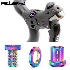 Risk Titanium Alloy Shifter Lever Clip Ring Fixing Bolts, Bicycle Shift Clamp Ring Bolt Screw Nut For SRAM Shimano R8000 FORCE
