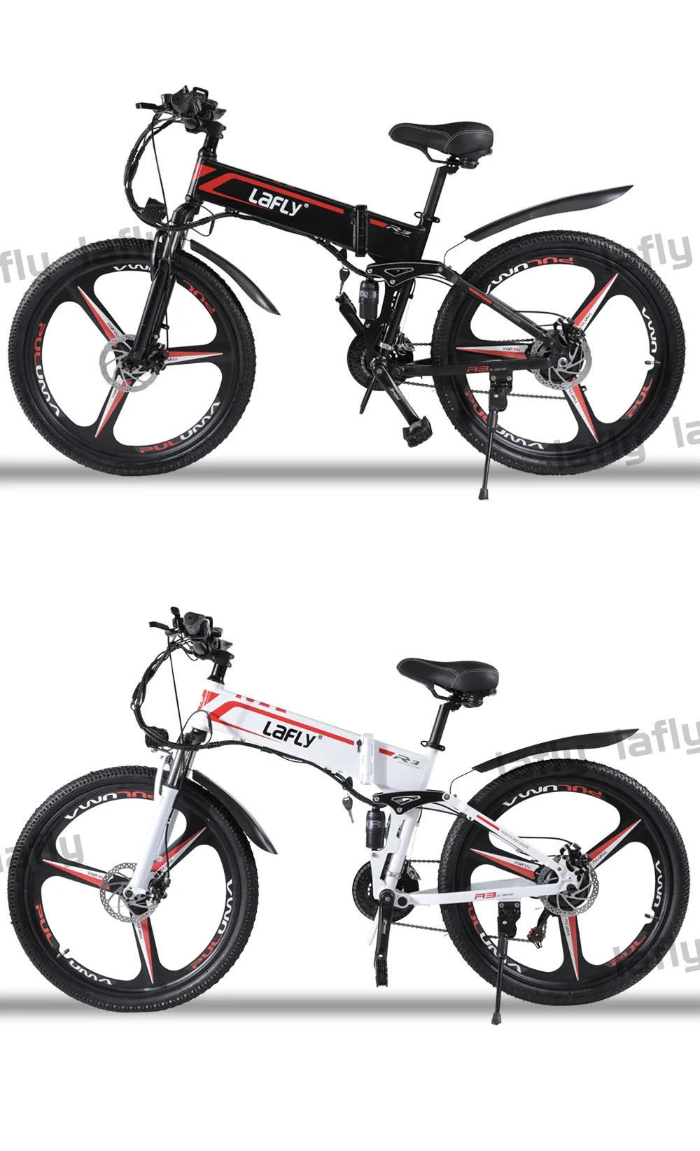 Description Picture 6 of itemLAFLY X3 1000W National Standard Electric Bicycle Folding 48V Iithium Assisted Mountain Electric Bike Cross-Country 26inch Ebike