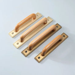 New Chinese Style Kitchen Cabinet Door Handles Zinc Alloy Solid Wood Drawer Pulls Furniture Handle Hardware Wooden Door Knobs
