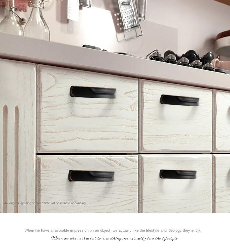 Description Picture 2 of itemAmerican Red Black Furniture Knob Cabinet Handle European Style Garden Cabinet Hardware Cabinet Knob Door Pull Piano Black