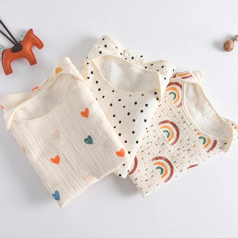 Description Picture 3 of itemSpring Summer Thin Baby Muslin Sleeping Blanket Boys Girls Cotton Sleep Bag Sleeveless Wearable Newborn Soft Gauze Wrap Pajamas