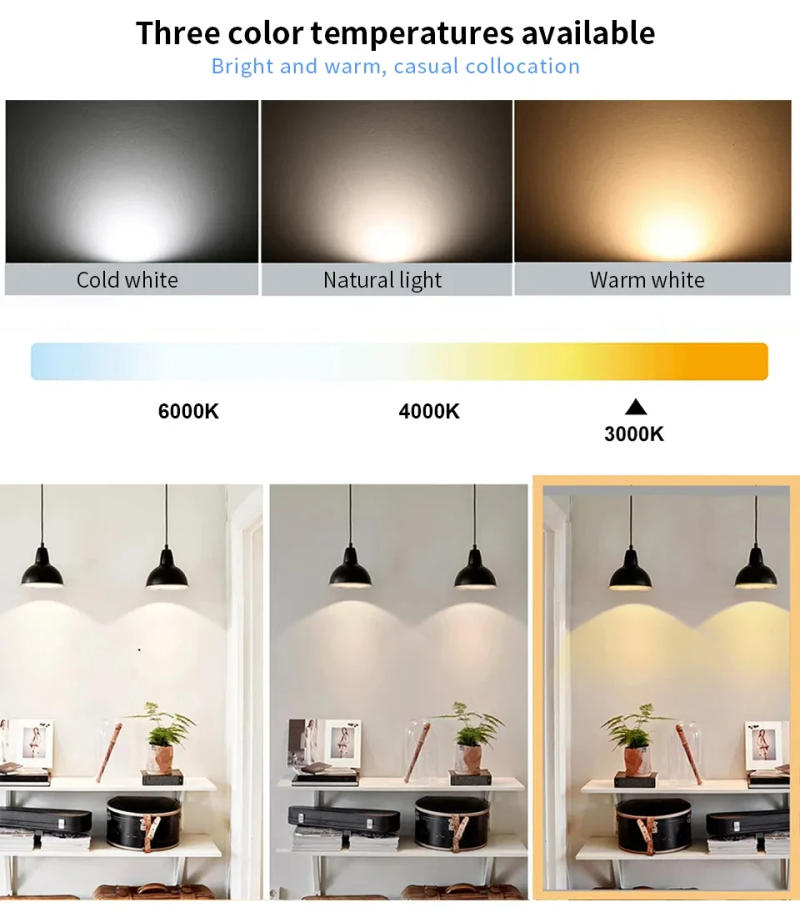 Description Picture 4 of item10pcs E27 E14 Led Bulb 220V Candle Bulb Energy Saving Lamp 3W 6W 9W 12W Led Chandelier Light Spotlight Led for Home Decoration