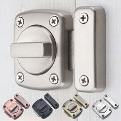 Door Latch Lock Zinc Alloy Door Bolt Sliding Door Lock Universal Gate Latch Practical Home Security Tools Furniture Hardware