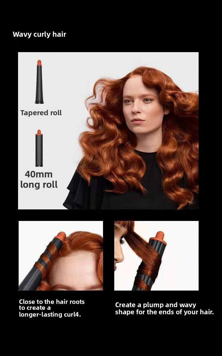 Description Picture 5 of item2025 Curling Iron Wearing Hair Dryer Hot Comb Air Professional Curling Iron Hair Straightener Spazzola Capelli 다이슨 HS08 Cepillo