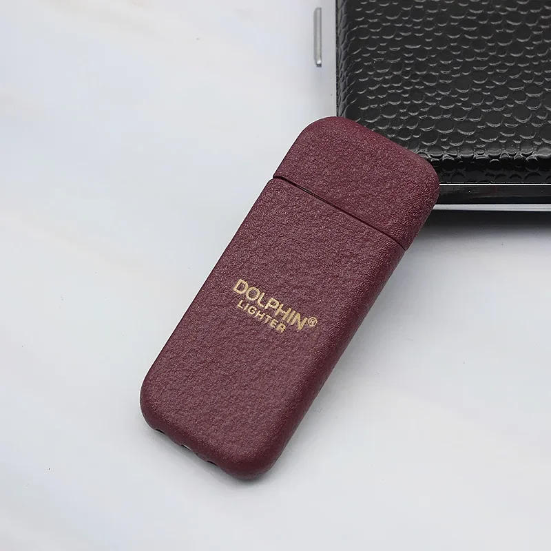 Description Picture 5 of itemNew Ultra Thin Wrinkle Paint Butane Gas Lighter Classic Grinding Wheel Ignition Outdoor Portable Mini Lighters Smoking Wholesale