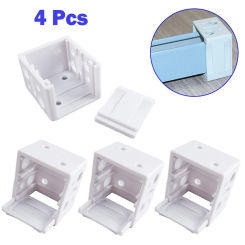 4 Pcs Plastic Blinds Headrail Bracket White Head Track End Cover Holder Box Mounting Bracket For Blinds