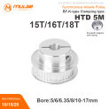 5M Timing Pulley BF Clamping Type 15T/16T/18Tooth Synchronous Wheels  for Belt width 10/15/20mm  3D Printer Accessories