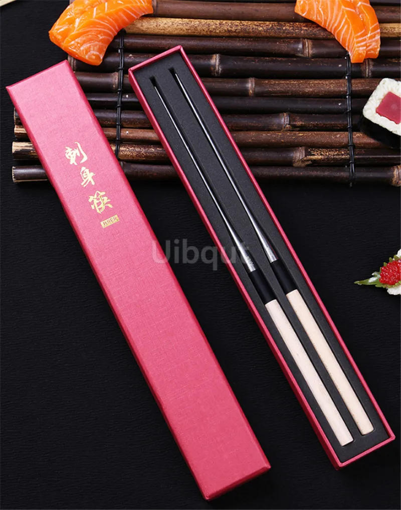 Description Picture 6 of itemSashimi chopsticks Sushi cooking meat korean chopsticks Salmon Special chopsticks for octopus balls Japanese pointed dinnerware