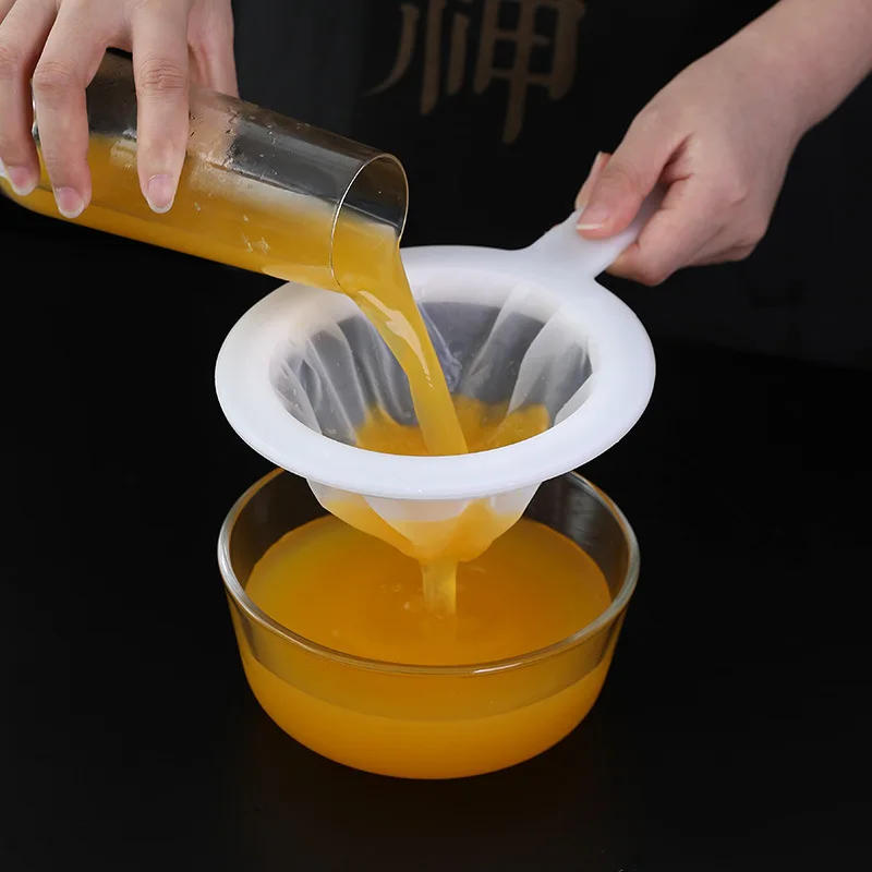 Description Picture 2 of itemSoya Milk Strainer Juice Strainer Dregs Separator Filter with Handle Kitchen Spoon Mesh Strainer Kitchen Items Kitchen Gadgets