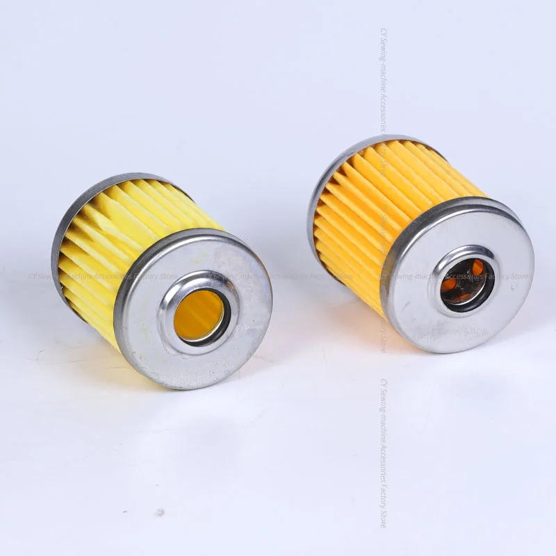 Description Picture 3 of itemKT14 M15-6 Yellow Oil Filter with Steel Mesh Filter Element for Pegasus Siruba 747 Jack 798 EX Hemming Overlock Sewing Machine