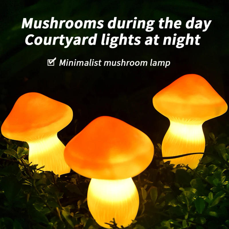 Description Picture 4 of itemSolar Lights String Mushroom Lawn Lamps Fairy Lights Outdoor For Garden Patio Terrace Path Landscape Decoration LED Solar Lamps