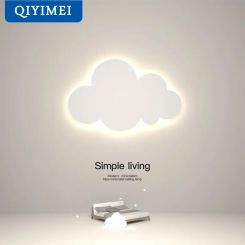 LED Cloud Wall Lamp Baby Room Sconce Touch Switch Wall Lamps Living Bedroom Children's Bedside Lights Indoor Decor Lighting Lamp