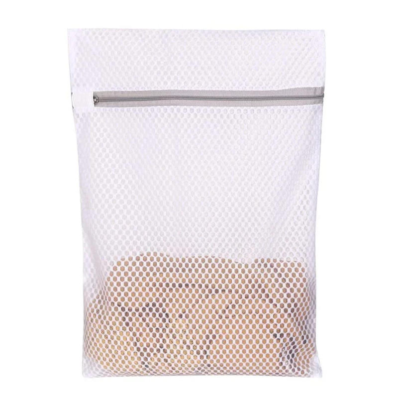 Description Picture 4 of item3pcs Zippered Mesh Laundry Bag Polyester Laundry Wash Bags Coarse Net Laundry Basket Laundry Bags for Washing Machines Bra Bag