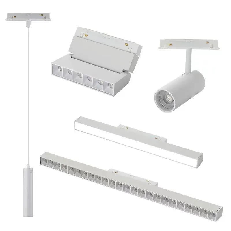 Description Picture 4 of itemPDQ Modern Magnetic Track Lights Embedded LED Spotlight Downlight Living Room Without Main Light Lighting Grille Lamp Series