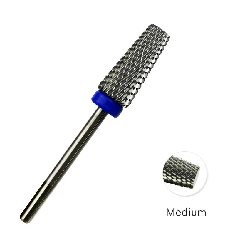 Description Picture 6 of itemHYTOOS Flat Tapered Cross Teeth Bit 3/32 Carbide Nail Drill Bits Remove Gel Manicure Cutter Electric Drills Nails Accessorie