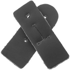 2 Pcs Hanging Pieces Pu Neck Strap Thumb Cushion Clarinet Small Tab