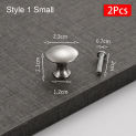 2Pcs/Set Furniture Hardware Drawer Knobs with Screws Kitchen Home Single-hole Pull Cupboard Cabinet Stainless Steel Door Handles