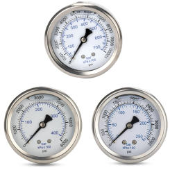 Heavy Duty Pressure Washer Gauges QuickConnect Pressure Gauges with N14x1.5 Thread 10000psi Durable for 280/380/288