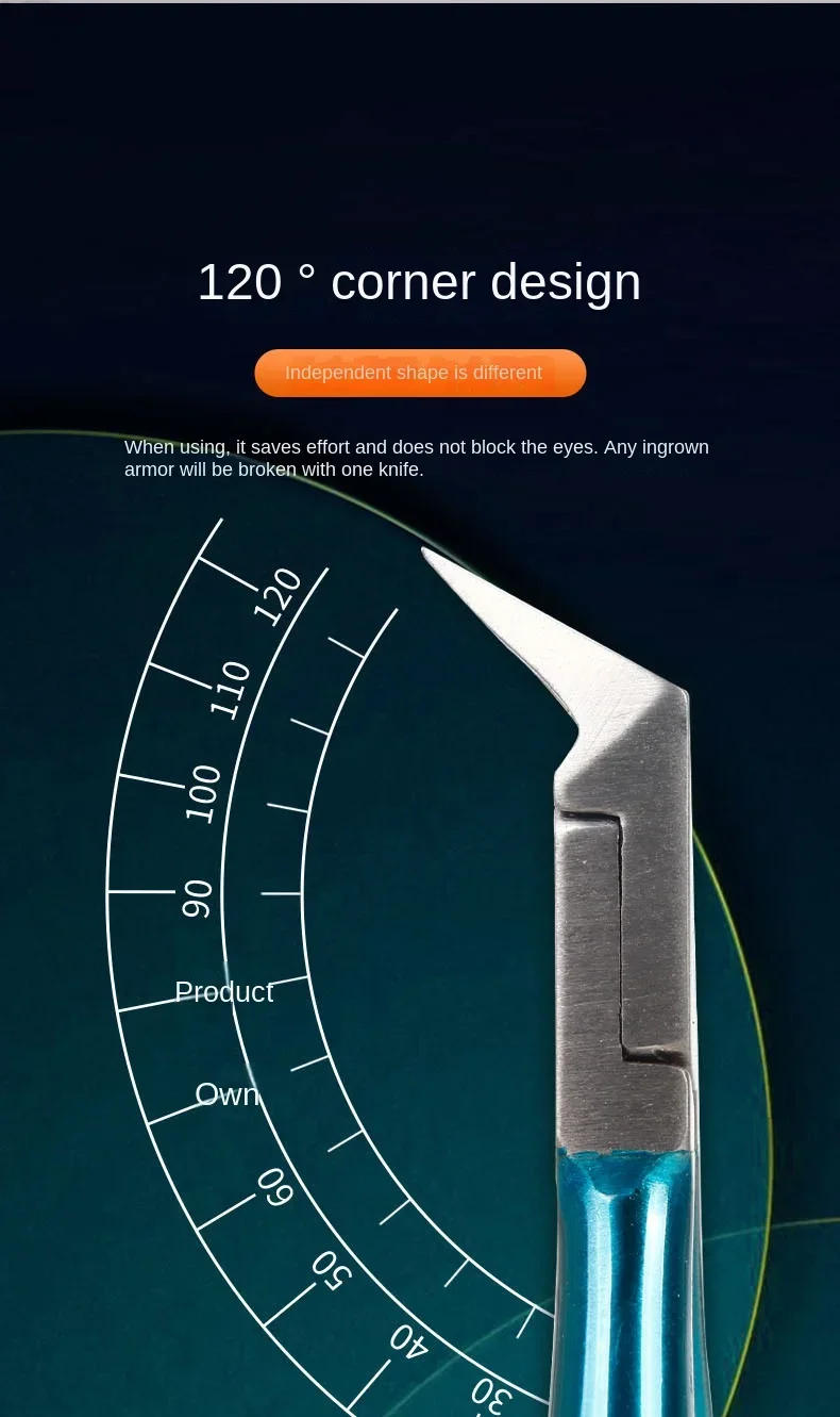 Description Picture 3 of item1Pcs Professional Toenail Clippers For Thick Ingrown Nails Wide Opening Non-Slip Long Handle Toenail Cutter Trimmers Clipper