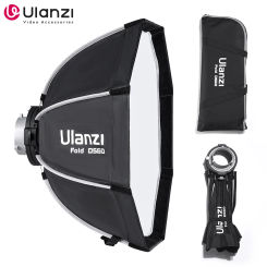 Ulanzi 60CM/80CM Octagonal Softbox Standard Bowens Mount Quick Release Grid Diffuser Softbox for Ulanzi COB Video Light