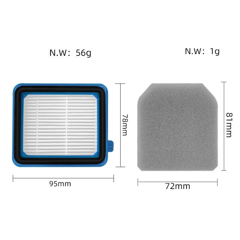 Description Picture 2 of itemWashable Filter For Electrolux Q6 / Q7 / Q8 / WQ61 / WQ71 / WQ81 / W3N5 Emission Filter Fine Dust Filter Robot Vacuum Cleaner Pa