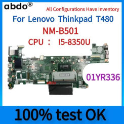 Brand  new.ET480 NM-B501.For Lenovo Thinkpad T480 Laptop Motherboard.CPU  I5-8350U/I7.100% test work