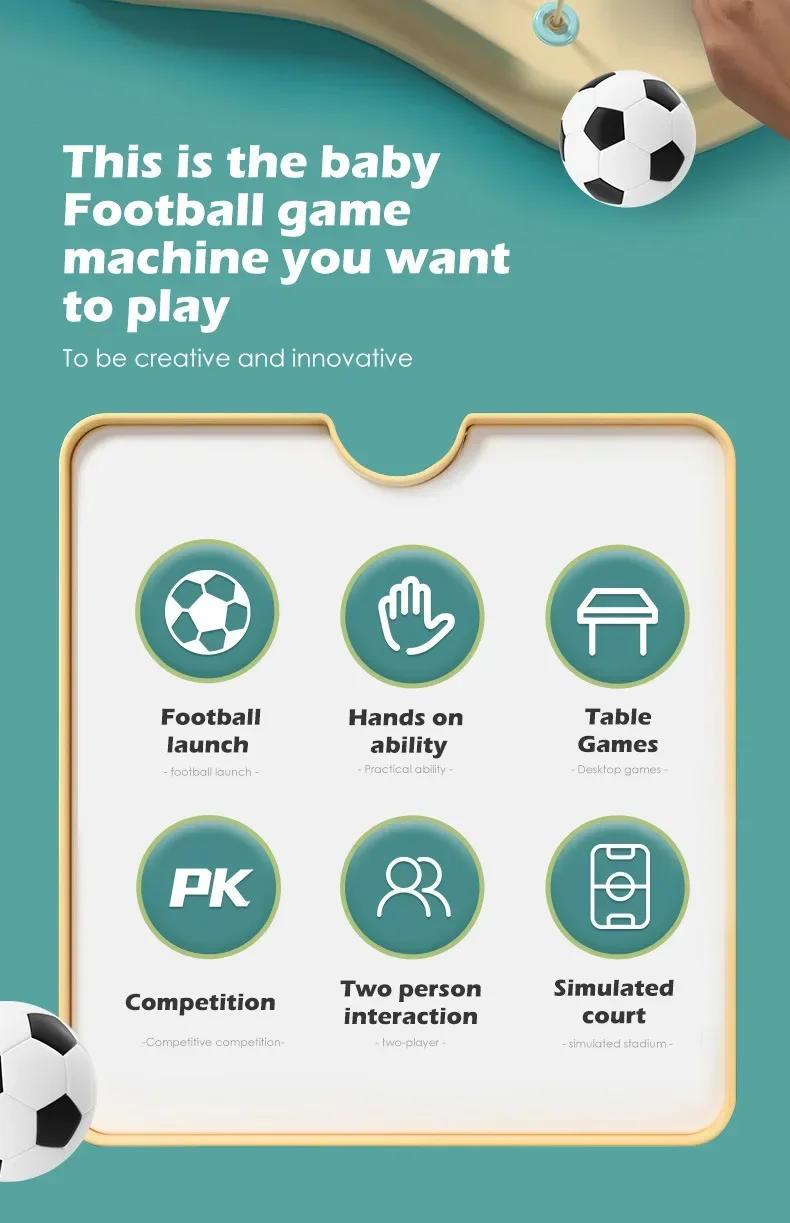 Description Picture 3 of itemLarge Desktop Football Table Children's Puzzle Double Competitive Battle Parent-child Interactive Official-website Soccer Game