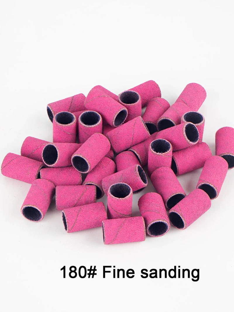 Description Picture 6 of item100Pcs Sanding Bands With 1Pcs Metal Shaft Set Nail Drill Bits For Remove Nail Polish Gel Dead Skin Calluses Cutter Drill Bit