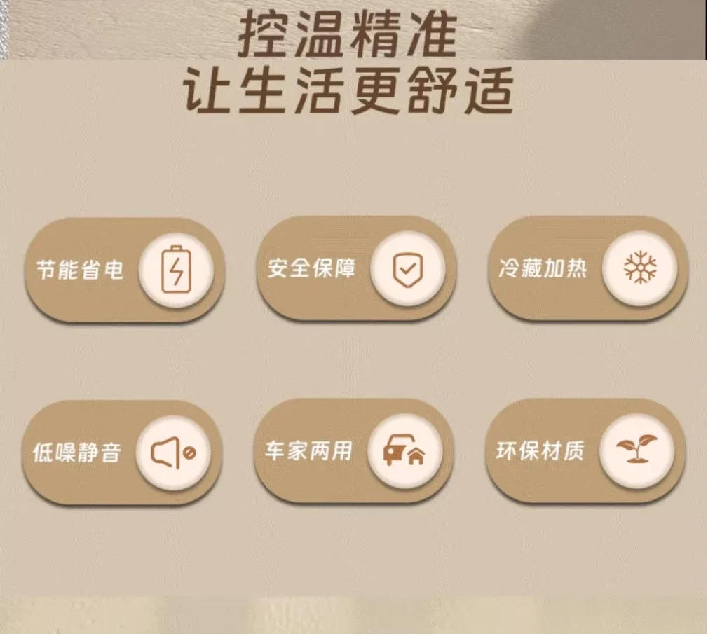 Description Picture 3 of itemUSB/220V Compact Portable Refrigerator for Cars, Dormitories, Beauty Masks, Makeup, and Breast Milk Storage AO